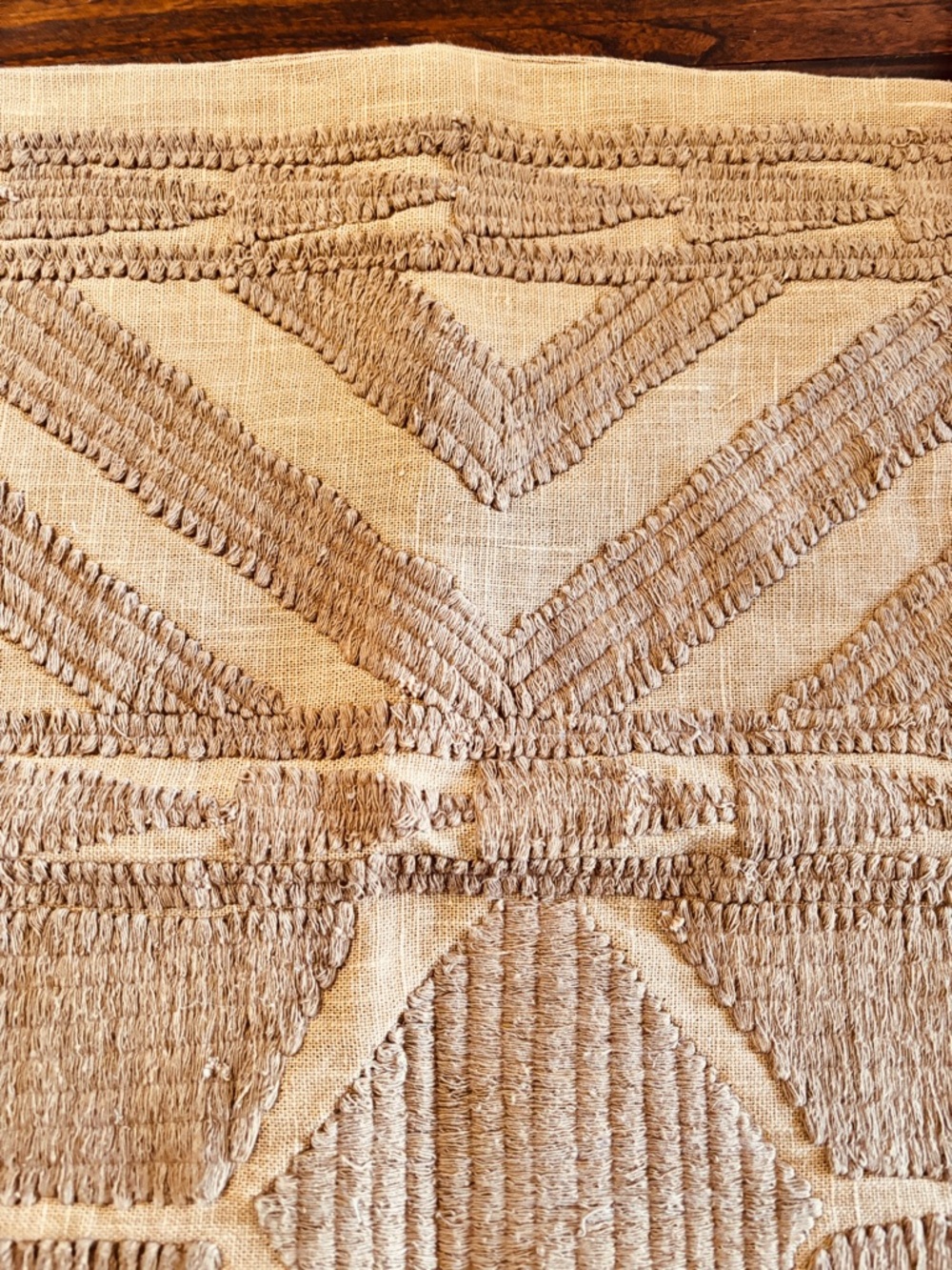 NWT-  ARHAUS Textured Neutral Woven Cushion Cover - Beige/Tan